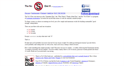 Desktop Screenshot of nosdiet.com